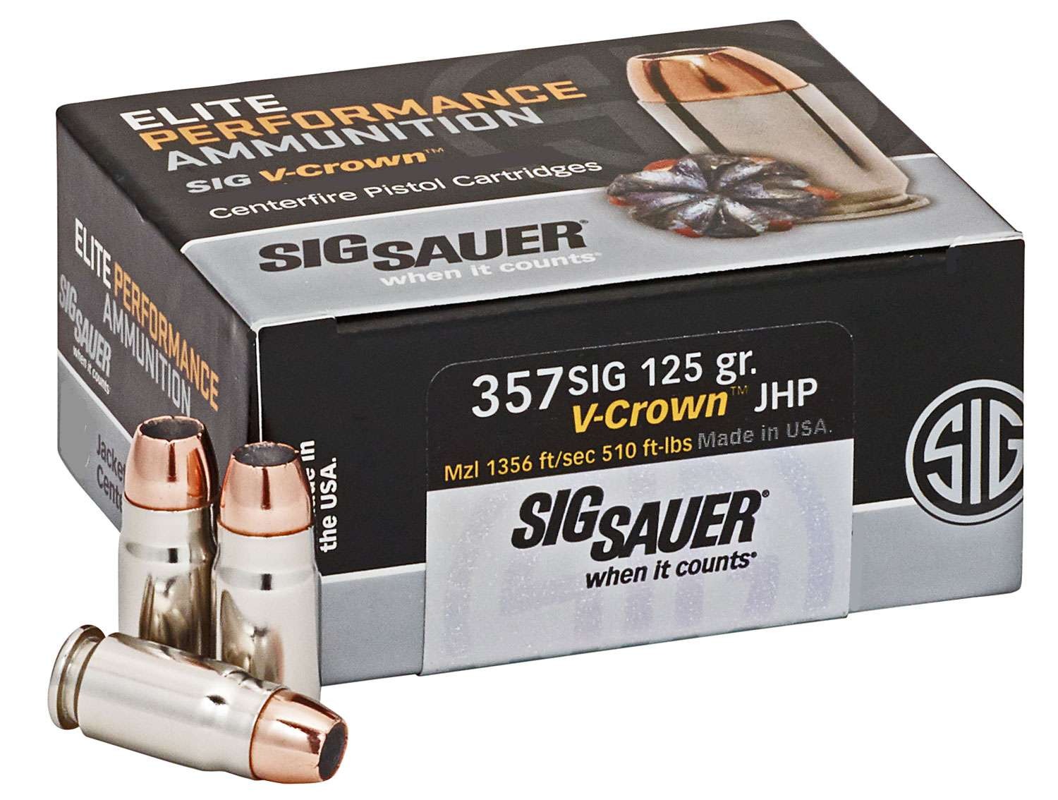 SIG E357S1 357SIG 125GR ELT VCRN 50