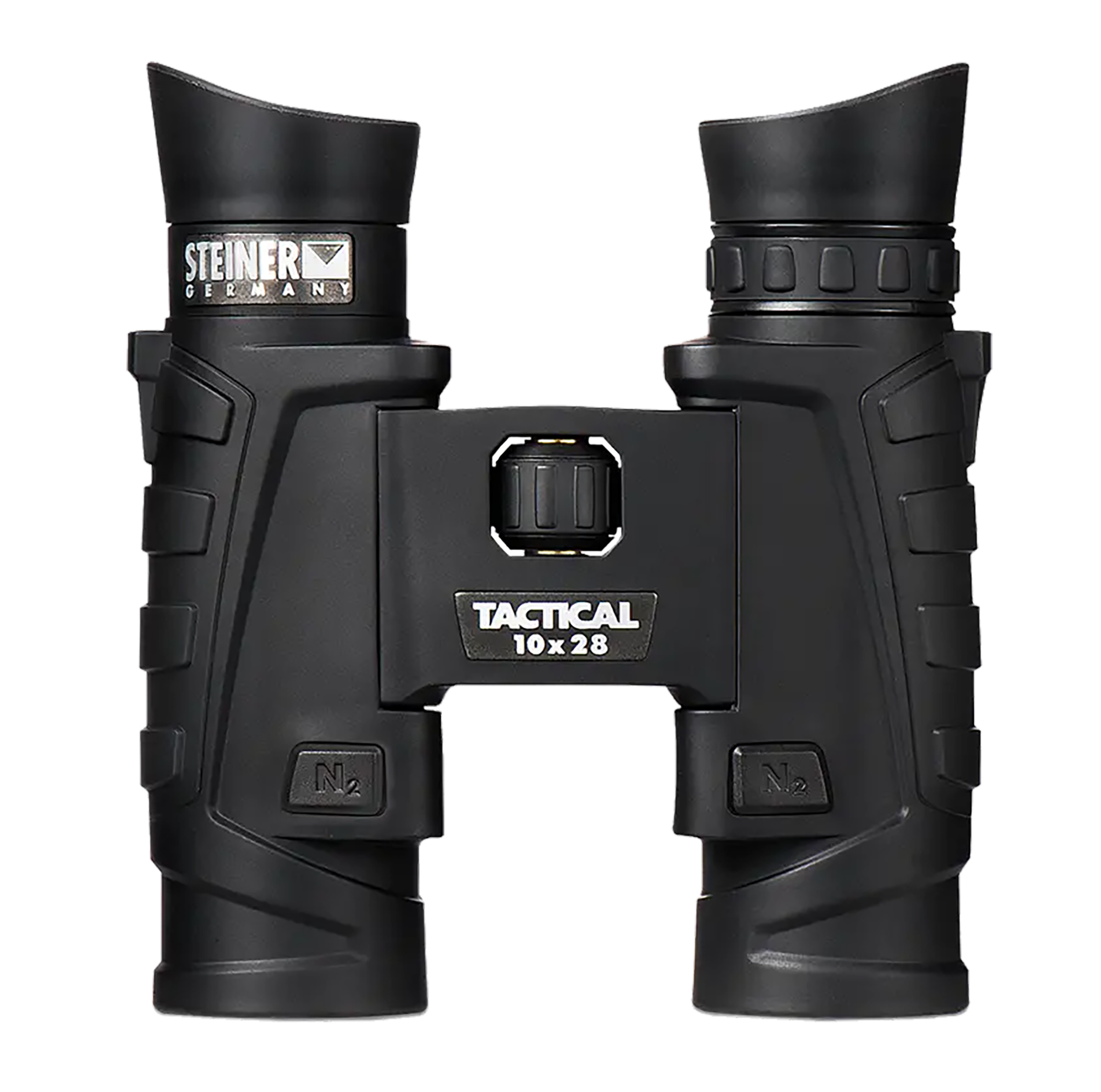 Steiner 2004 T1028 Tactical 10x28mm Roof Prism, Fast-Close Focus, Black Makrolon w/Rubber Armor