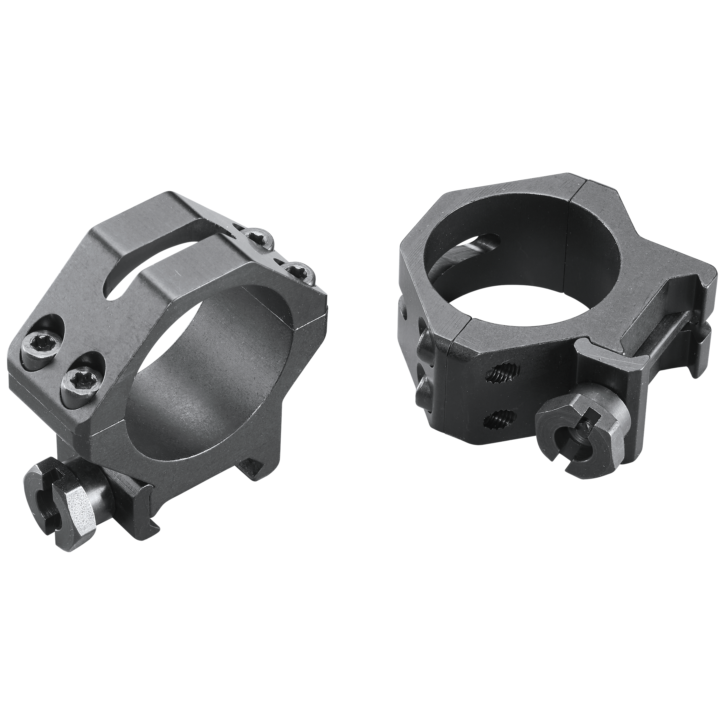 Weaver Mounts 48364 Four-Hole Skeleton Rings Matte Black 30mm Low
