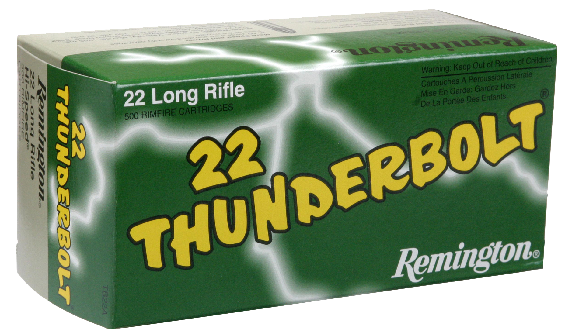 Remington Ammunition 21238 Thunderbolt Rimfire 22LR 40gr Round Nose 50 Per Box/100 Case