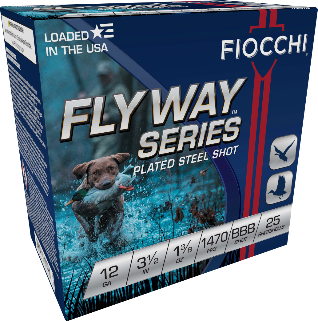 Fiocchi 1235ST3B Flyway  12Gauge 3.50" 1 3/8oz BBBShot 25 Per Box/10 Case