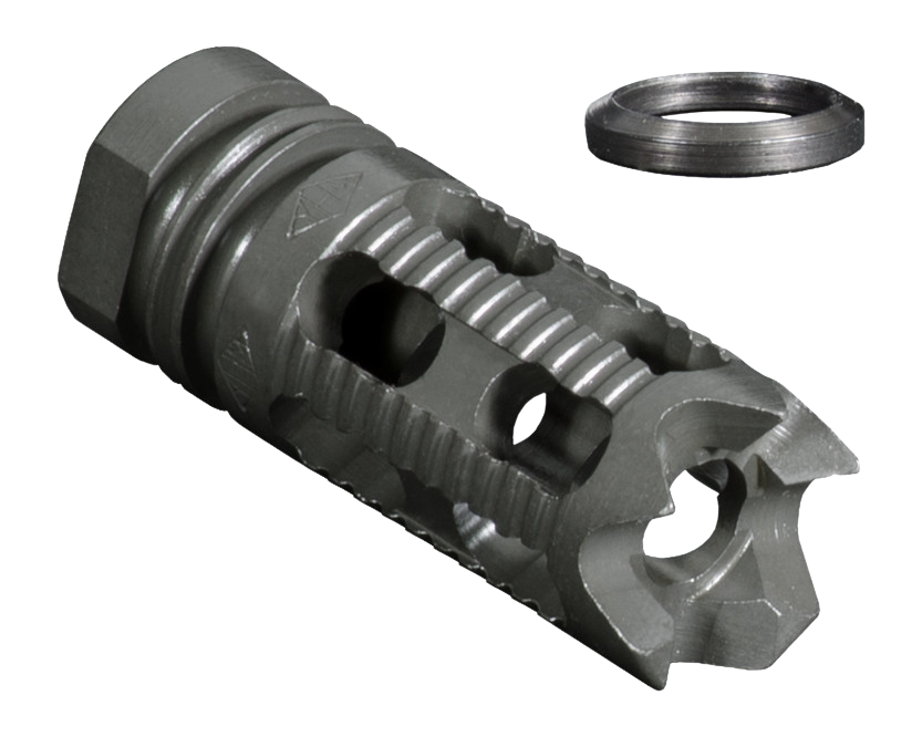 Yankee Hill 285M1 Phantom Comp/Brake with Aggressive End, 1/2"-28 tpi Threads 2.25" OAL for 5.56mm