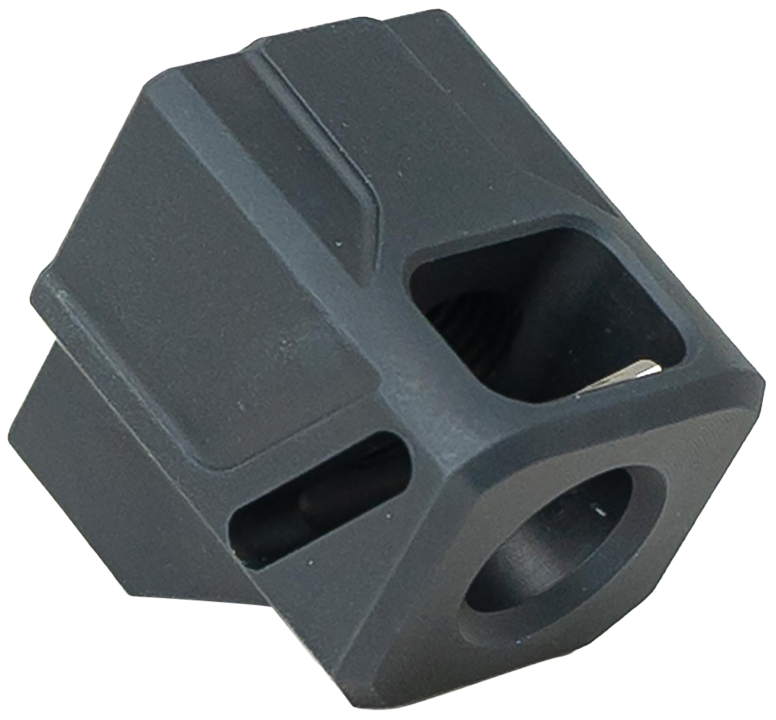 Faxon Firearms FFPACOMPDSG01 EXOS-513 Compensator Black Nitride 6061 Aluminum 1/2"x28 Threads 1.10" OAL Compatible w/ Glock Gen 3 19/17/34