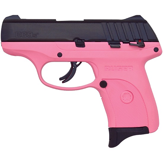 RUG EC9S 9MM 3.12 PINK FRAME BLACK SLIDE 8RD