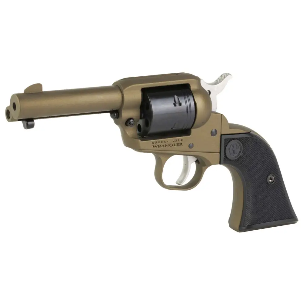 dRUGER WRANGLER 22LR REVLVR BURNT BRNZ CERAKOTE 6RD 3.75"BBL BLADE F.S.