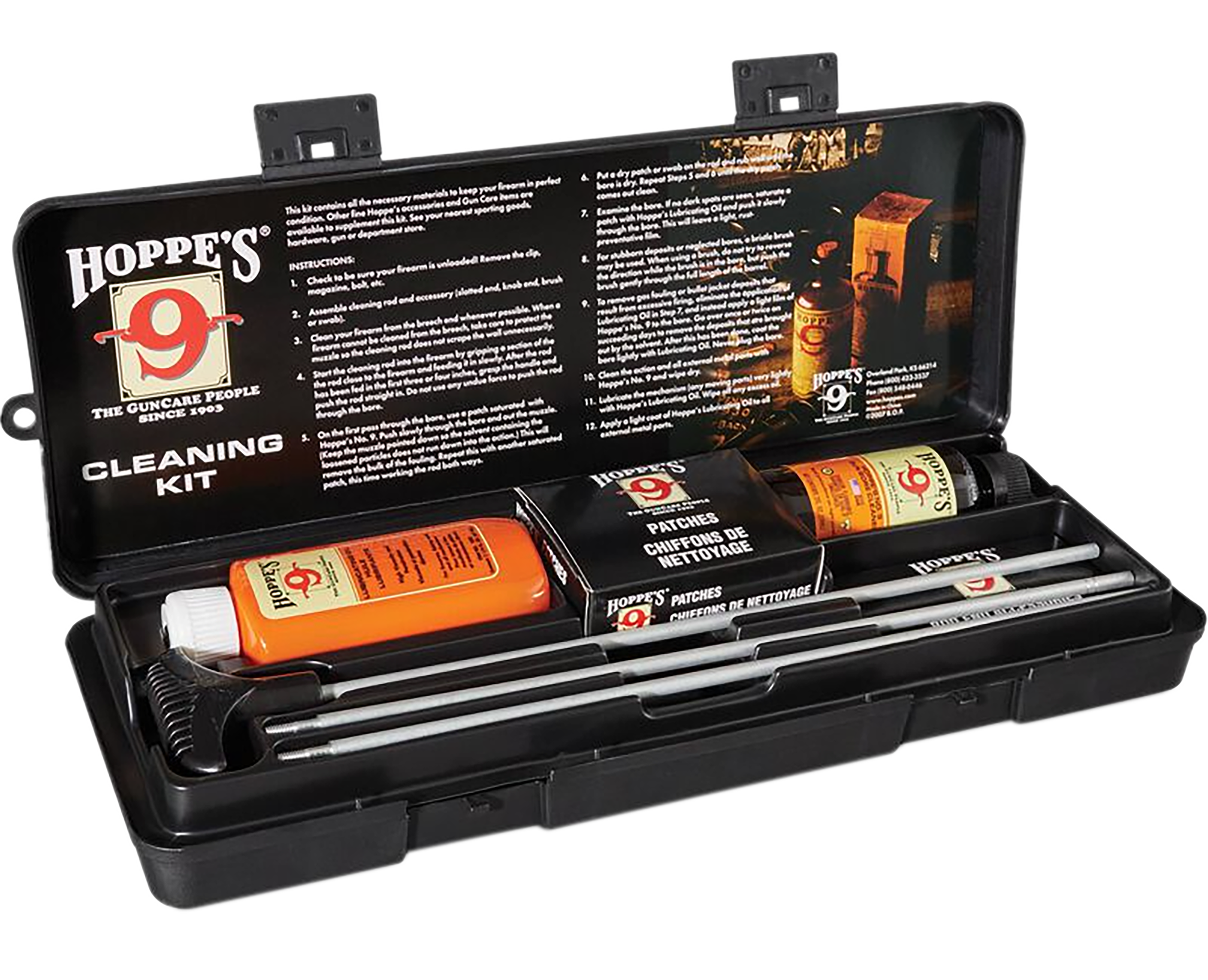Hoppe's UO Rifle & Shotgun Cleaning Kit All-Calibers Includes Storage Box
