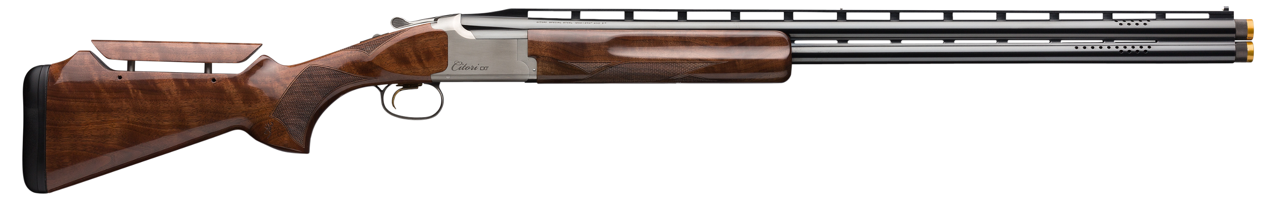 Browning 018182326 Citori CXT White 12 Gauge 30" Barrel 3" 2rd, Blued Steel Barrel, Silver Nitride Finished Receiver, American Black Walnut Monte Carlo Stock With Graco Adjustable Comb