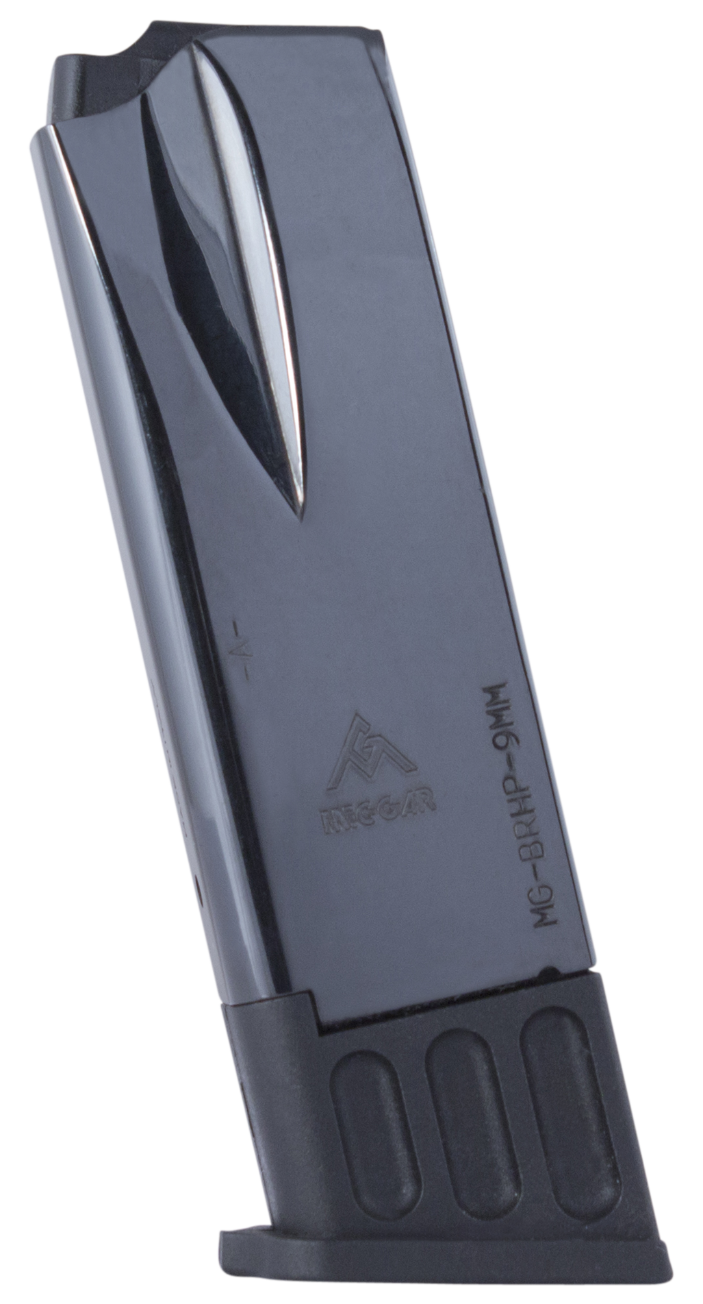 Mec-Gar MGBRHP10B Standard  10rd 9mm Luger Fits Browning Hi-Power/Springfield SA-35 Blued Carbon Steel