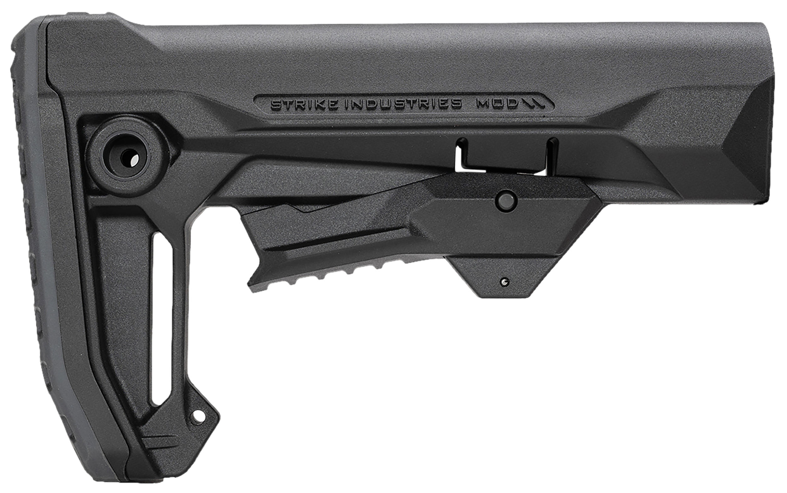 Strike Industries STRIKEESMOD2BK MOD2 Rifle Stock Black Polymer Compatible w/ AR Style Buffer Tubes