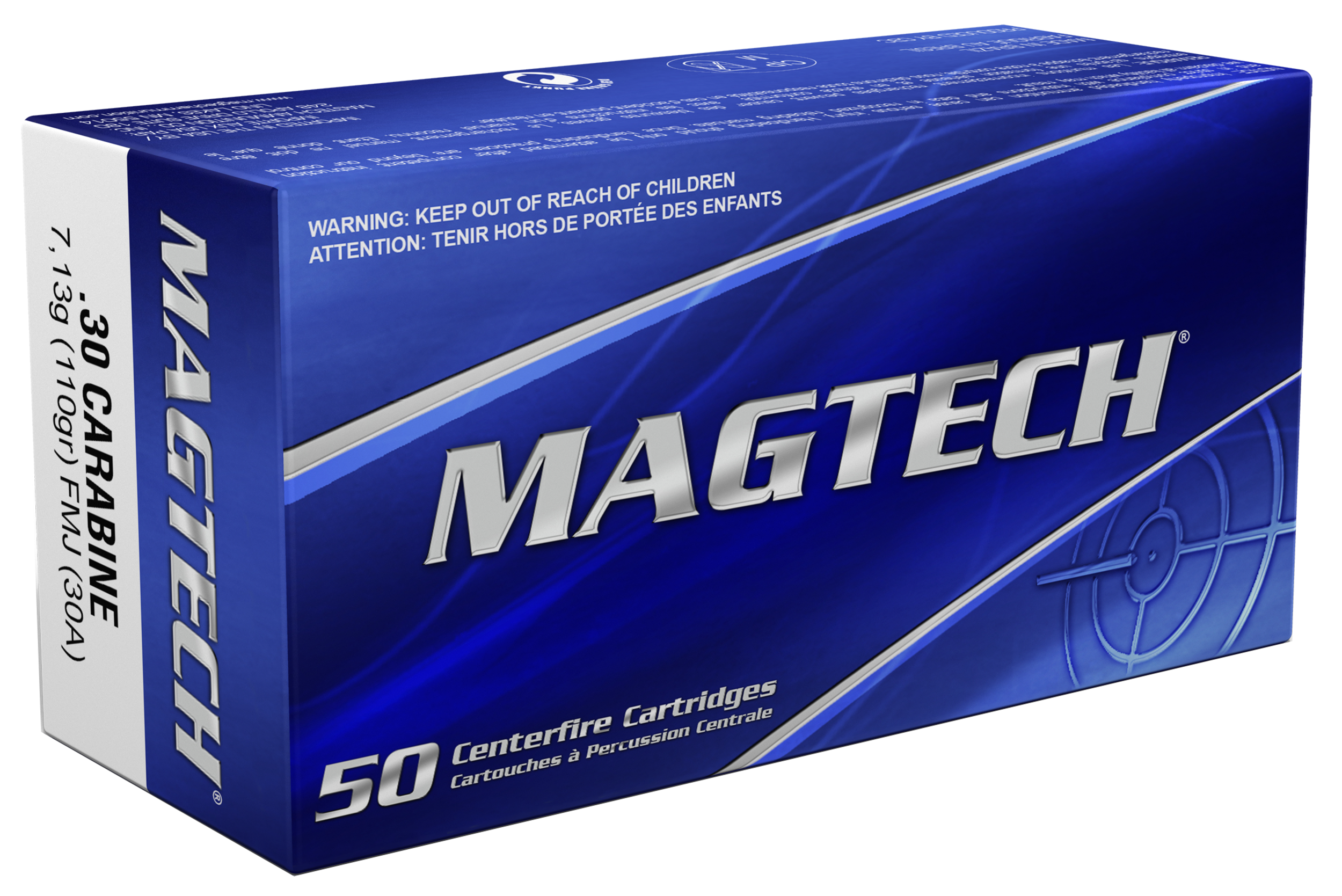 Magtech 30A Tactical/Training  30Carbine 110gr Full Metal Jacket 50 Per Box/20 Case