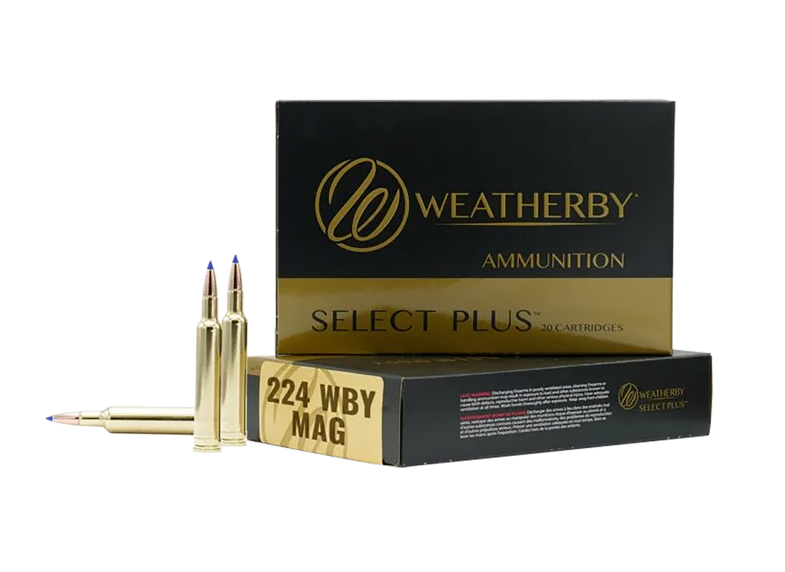 Weatherby M22437HCB   224WthbyMag 37gr Hammer Custom 20 Per Box/10 Case
