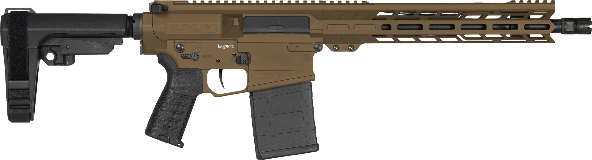 CMMG 33A030C-MB Banshee MK3 8.6 Blackout 20rd 12.50" Black Nitride 11" M-LOK Handguard 7075-T6 Aluminum CMMG Zeroed Grip