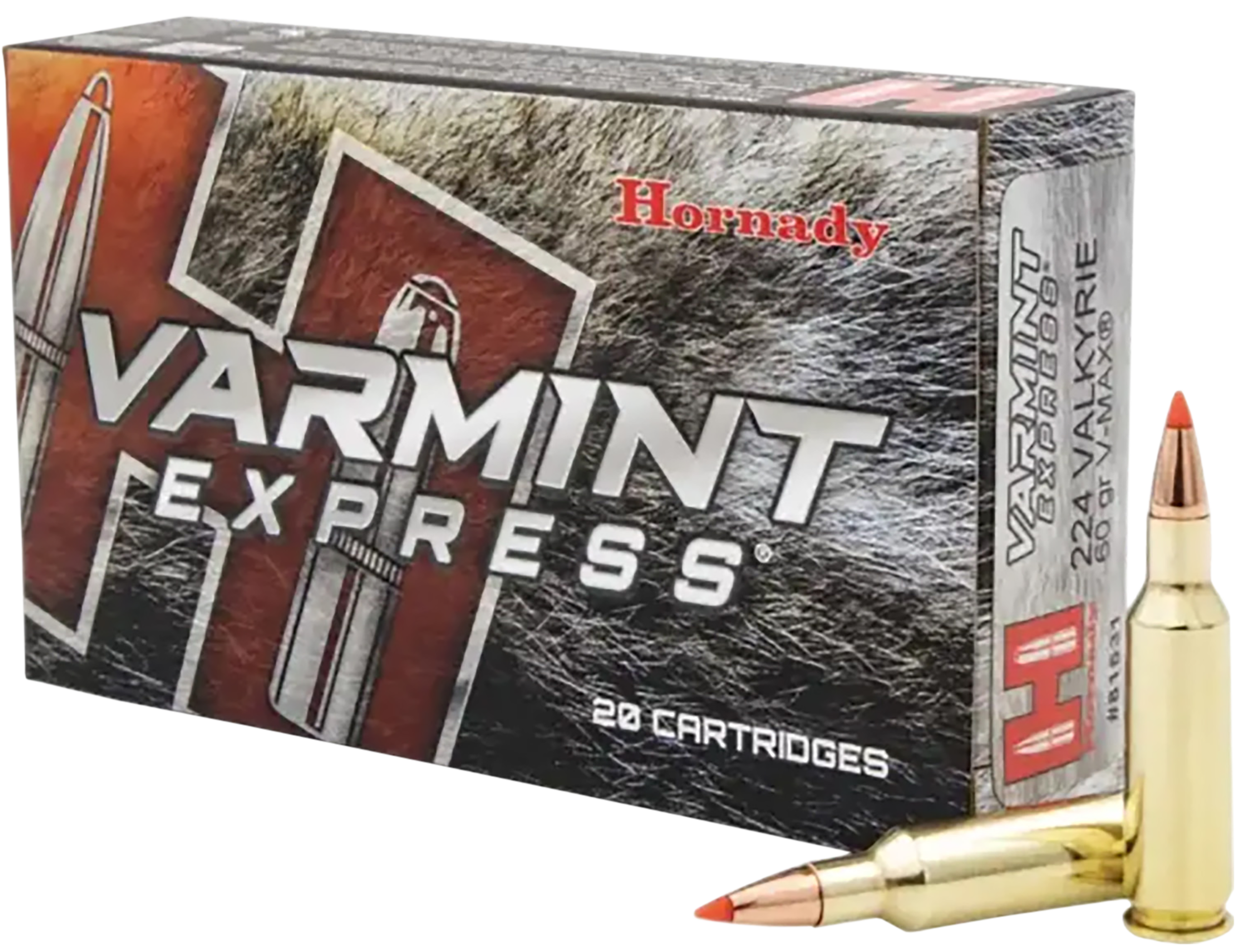Hornady 81531 Varmint Express 224Valkyrie 60gr Hornady V Max 20 Per Box/10 Case