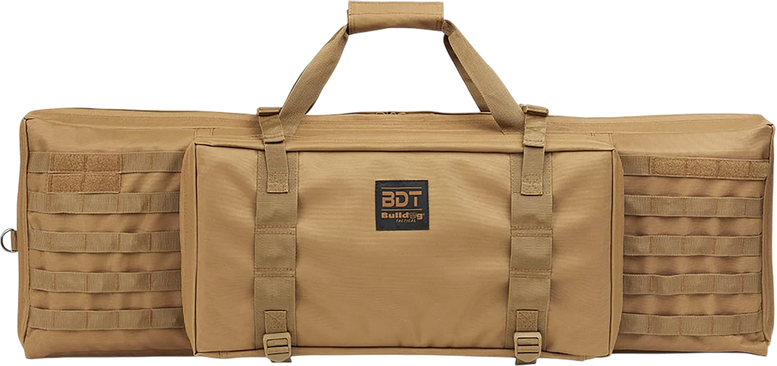 Bulldog BDT3038T BDT Tactical Single 38" Tan Nylon, Padded Shoulder Strap, Adjustable Velcro Ties, Extra Magazine Compartment