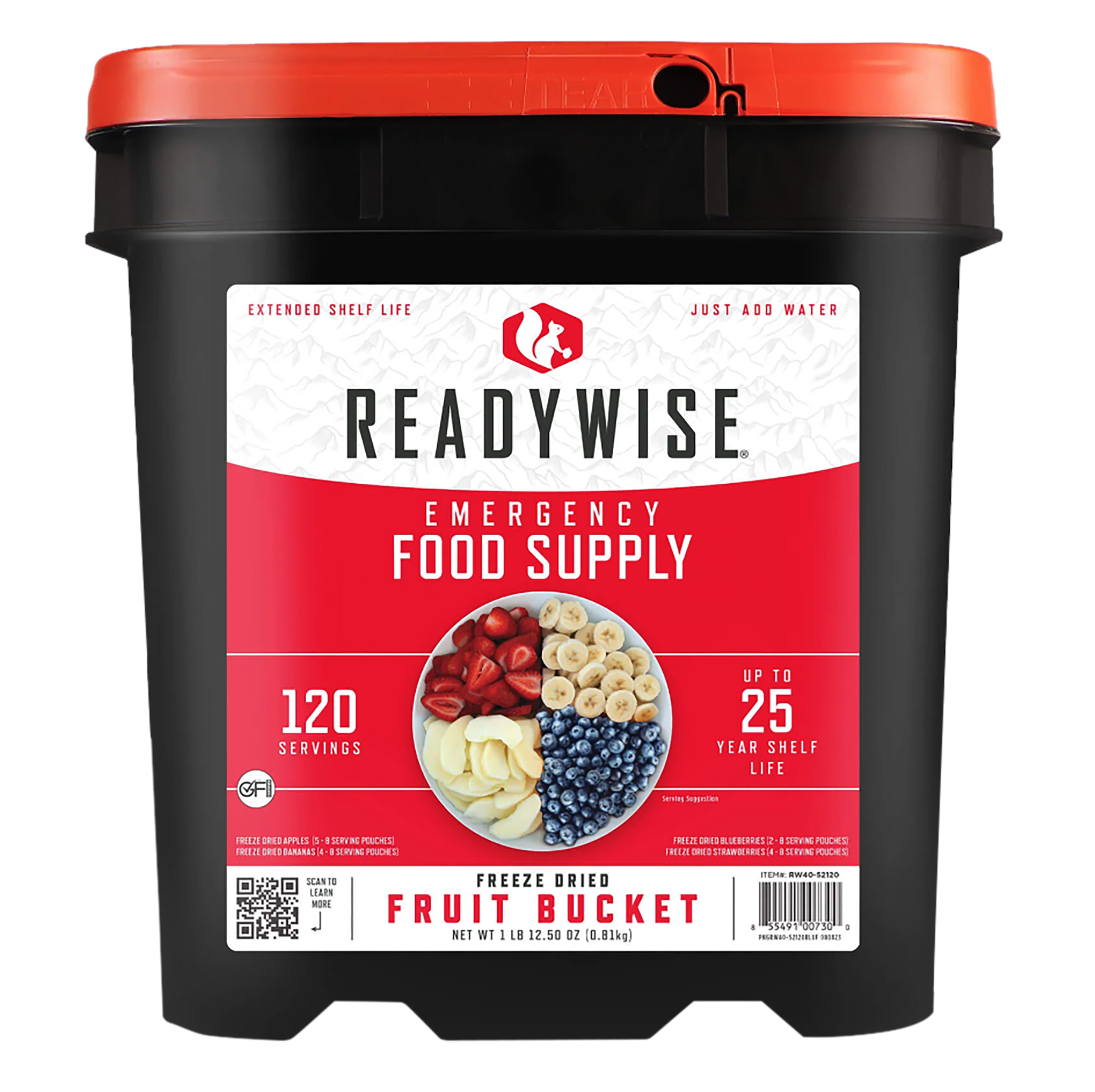 Wise Foods RW4052120 Emergency Supplies Freeze Dried Fruit 120 Servings