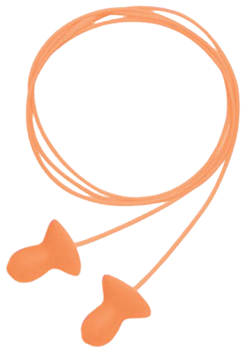 Howard Leight R01522 Corded Ear Plugs Quiet Foam 26 dB Behind The Neck Orange Adult 2 Pair