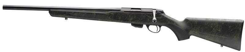 TIKKA T1X 22LR 16" THREADED BLUED/ROUGHTECH EMERALD LEFT<