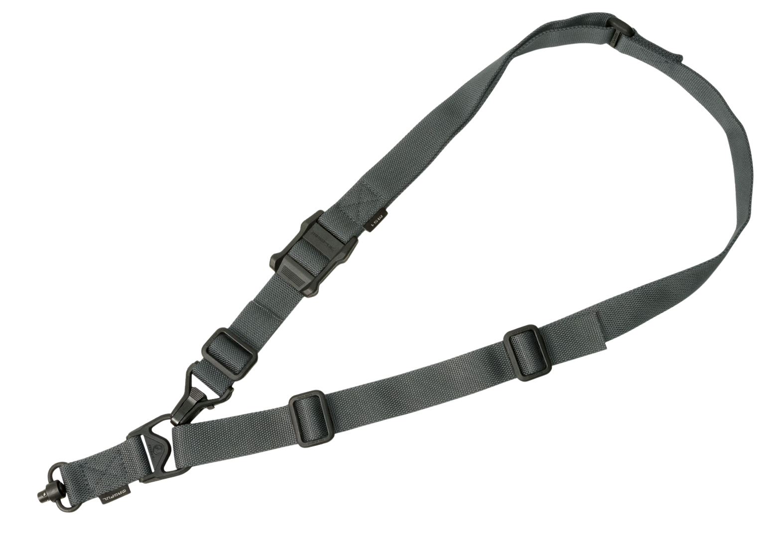 Magpul MAG515GRY MS3 Single QD Sling GEN2 Gray Nylon 48"-60" OAL Adjustable One-Two Point Rifle