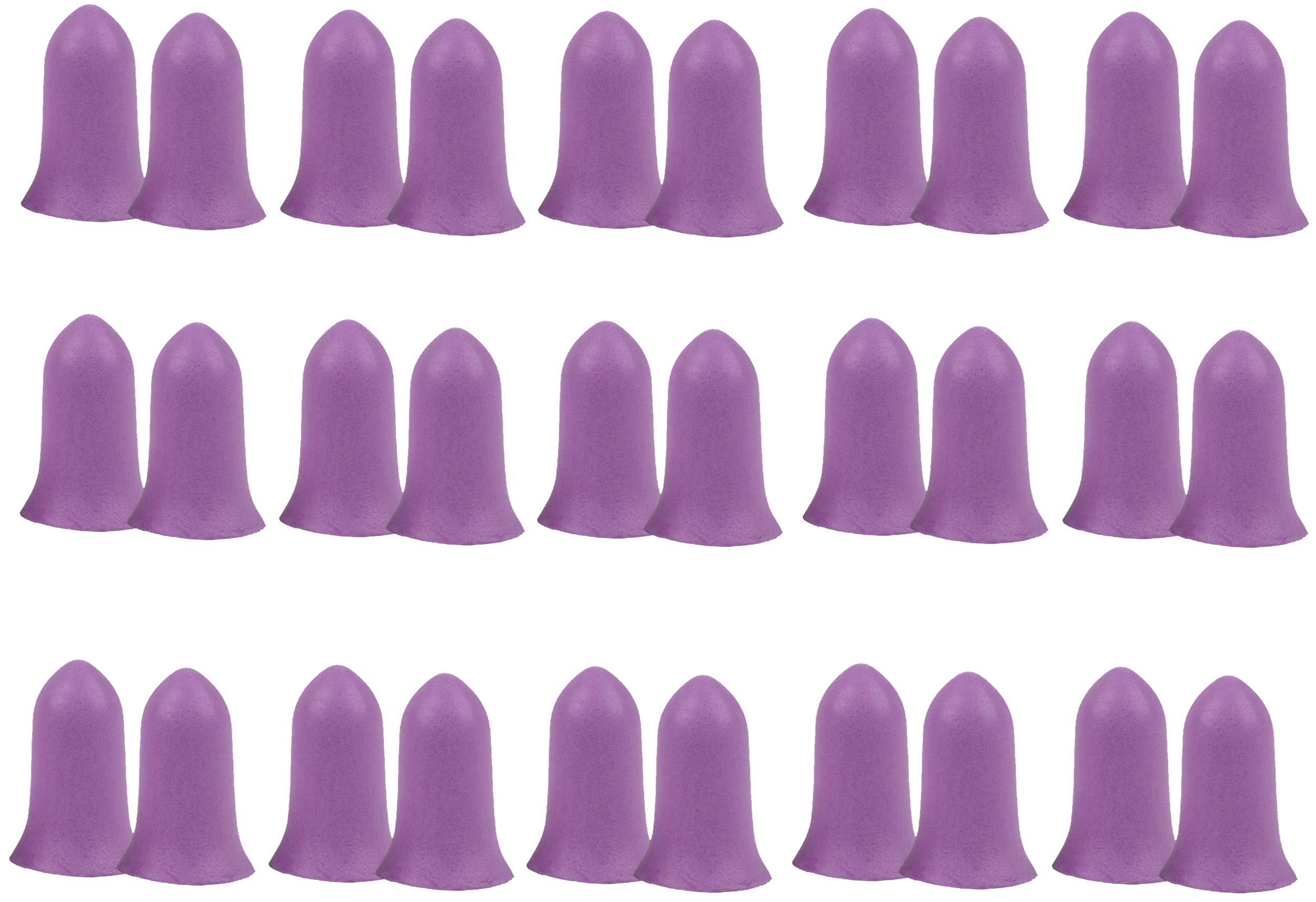 Allen 4134 Tapered Foam Ear Plugs 32 dB Purple 15 Pair
