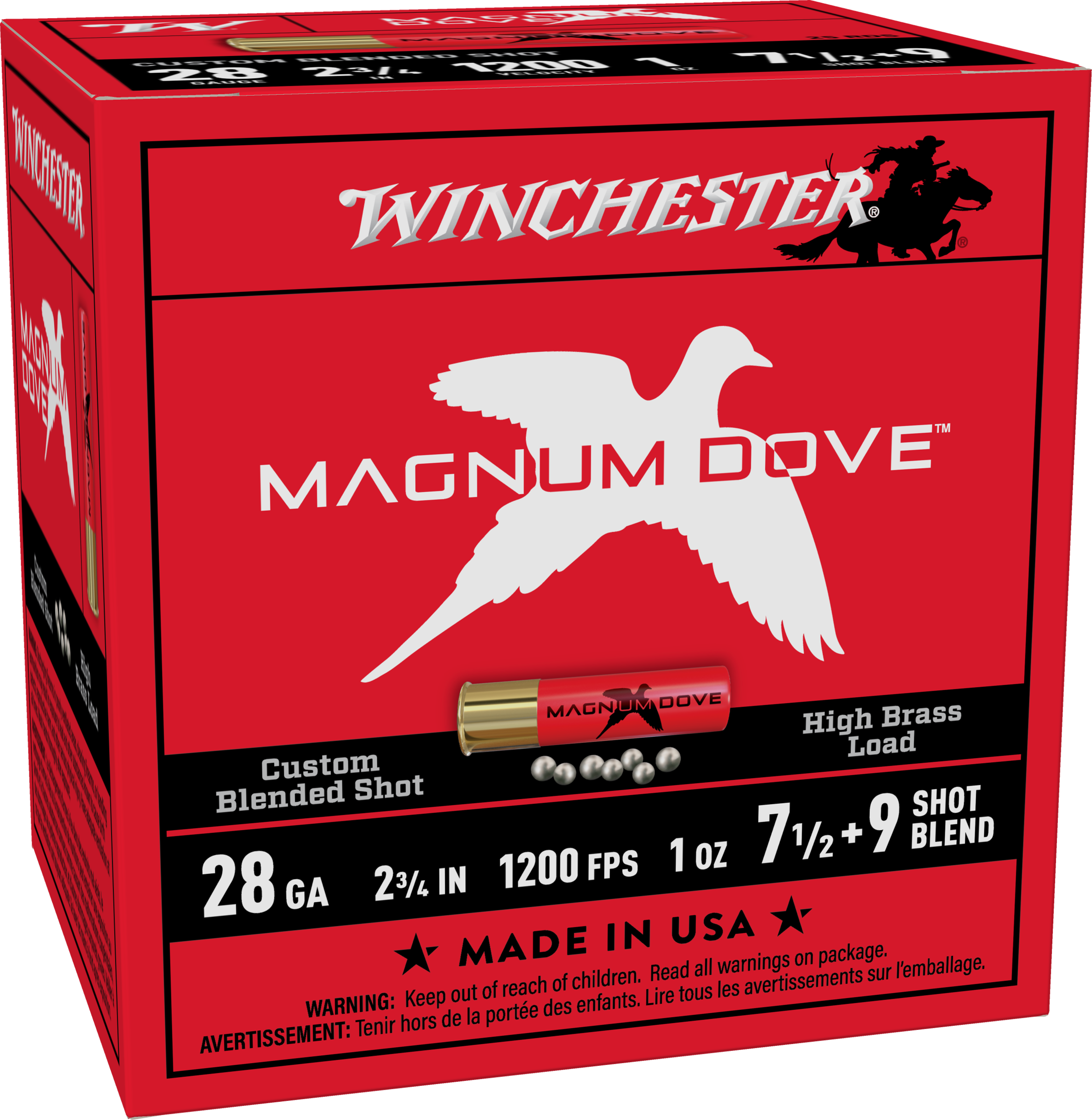 WIN MD2879  MAG DOVE 28G 2-3/4" 1-1/4 7.5/9  25/10