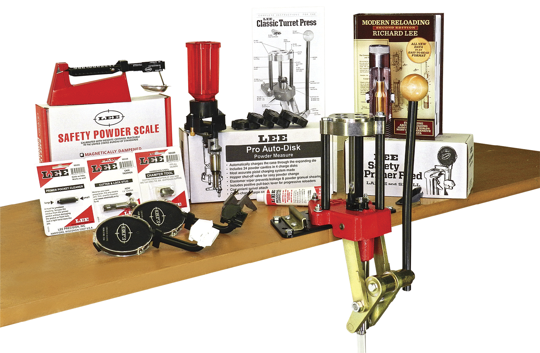 Lee Precision 90304 Classic Turret Press Kit 4 Hole