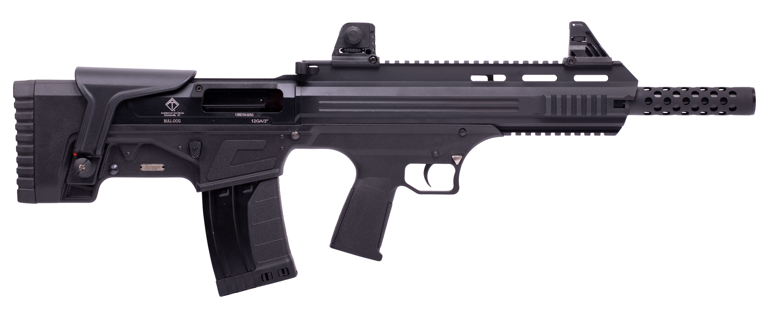 ATI ATIG12BDB Bulldog  12 Gauge 3" 5+1 18.50" Black Barrel, Black Fixed Bullpup Stock