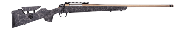 CVA CR3952F Cascade Long Range Hunter 25 Creedmoor Smoked Bronze Cerakote Threaded Barrel & Receiver w/Picatinny Rail, Graphite Black w/Smoke Bronze Webbing Adj Comb & LOP Synthetic Stock