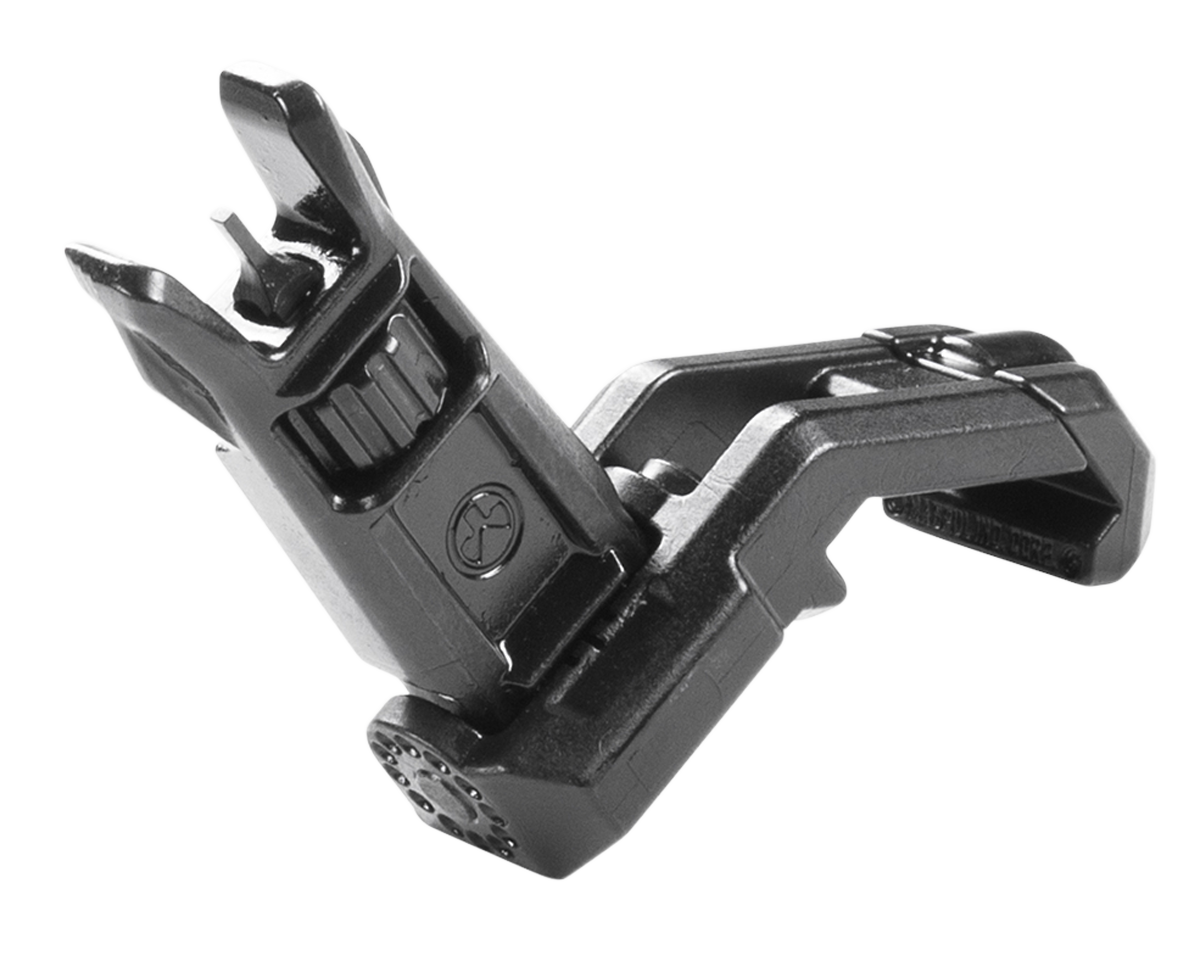 Magpul MAG525-BLK MBUS Pro Offset Sight Front  QPQ Melonited Steel Construction for AR-15