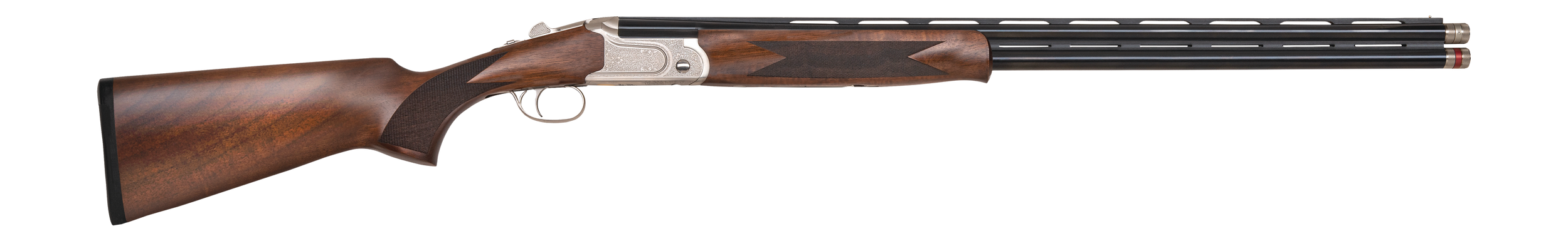 Mossberg 75492 Gold Reserve  28 Gauge Break Open 3" 2rd 28" Blue Polished Over/Under Vent Rib Barrel, Silver w/Engraved Scroll & Gold Inlay Receiver, Grade A Walnut Stock