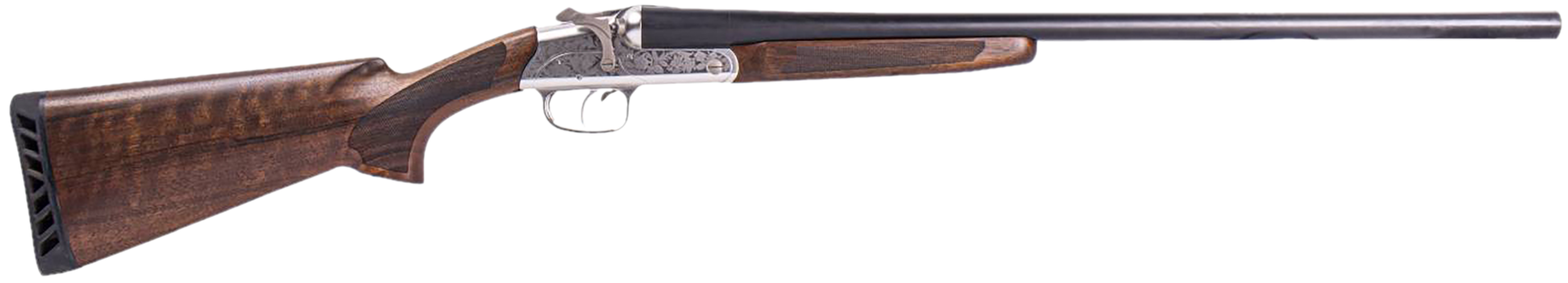ATI ATIGKOF20RP26 Road Agent Prime 20 Gauge Break Open 2rd 26" Black Side By Side Barrel, Silver Engraved Aluminum Receiver, Fixed Turkish Walnut Stock