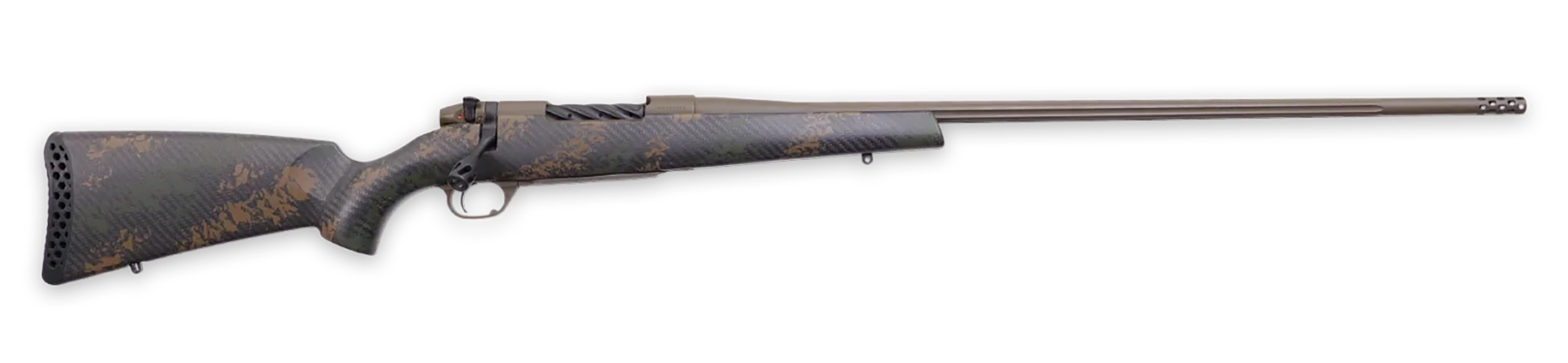Weatherby MBC20N240WR6B Mark V Backcountry 2.0 240 Wthby Mag 5+1 26" Patriot Brown Cerakote Fluted Barrel/Peak 44 Blacktooth Carbon Fiber w/ Dark Green/Brown Sponge Stock