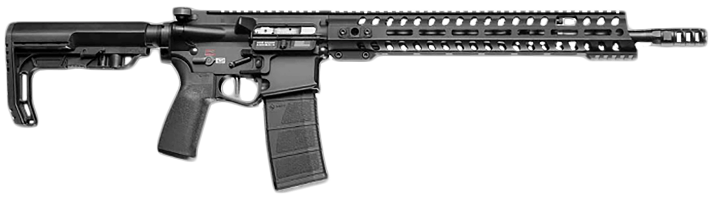 Patriot Ordnance Factory 02039 Renegade + 5.56x45mm NATO 30+1, 13.75" Steel Threaded Barrel, Black Aluminum Receiver