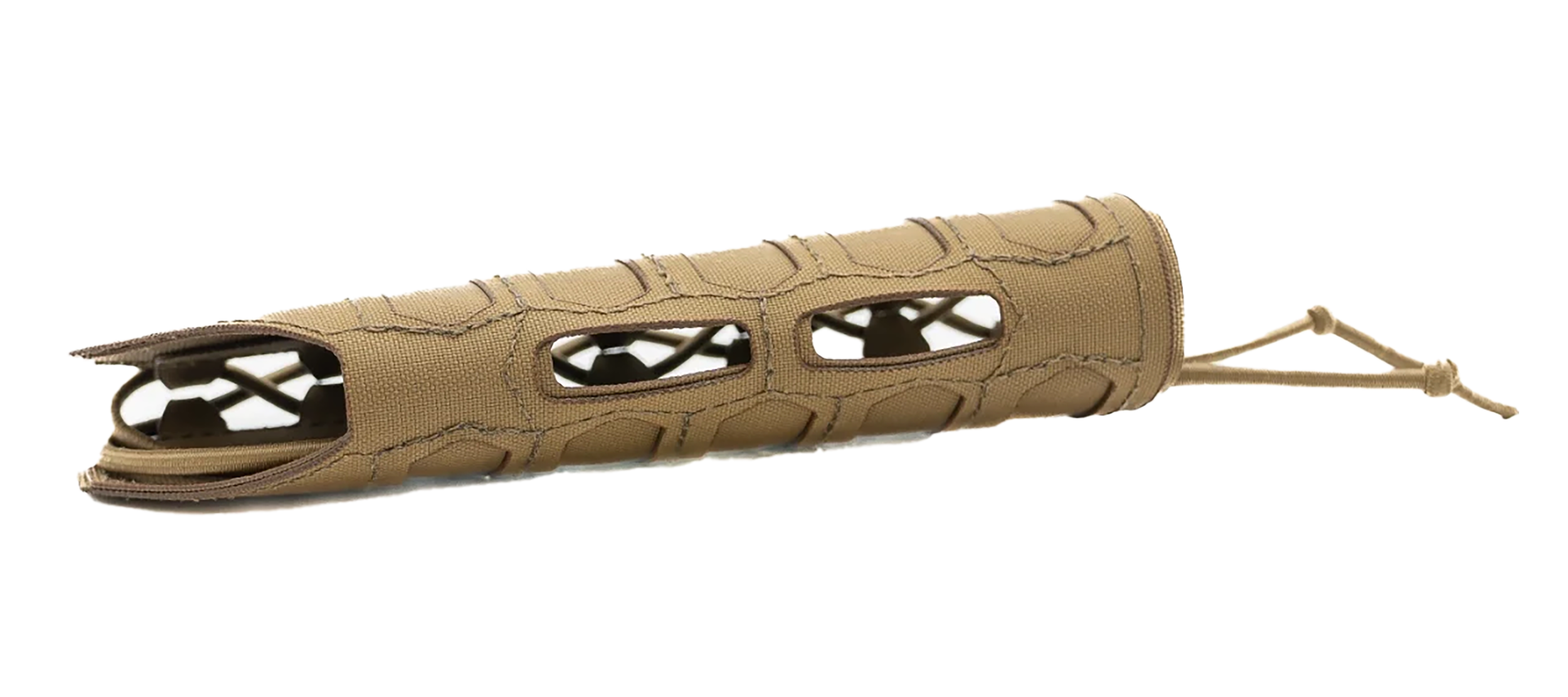 Cole-tac HG202 SD Handguard Wrap W/ Slots Coyote Brown Squadron 6.5" Long
