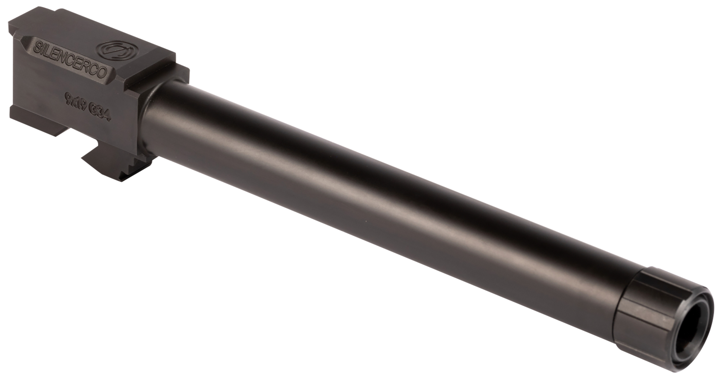 SilencerCo AC860 Glock  9mm Luger 5.80" Threaded Black Nitride Stainless Steel, Fits Glock 34 Gen1-4