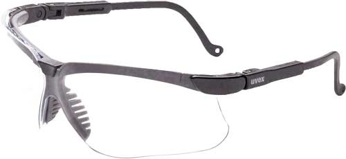 HOWARD LEIGHT GENESIS GLASSES BLACK FRAME/CLEAR LENS