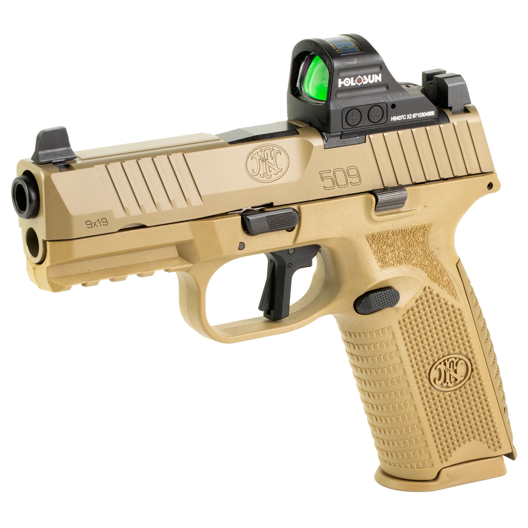 FN 509 MRD 4" 9MM 17RD HSN 407C FDE