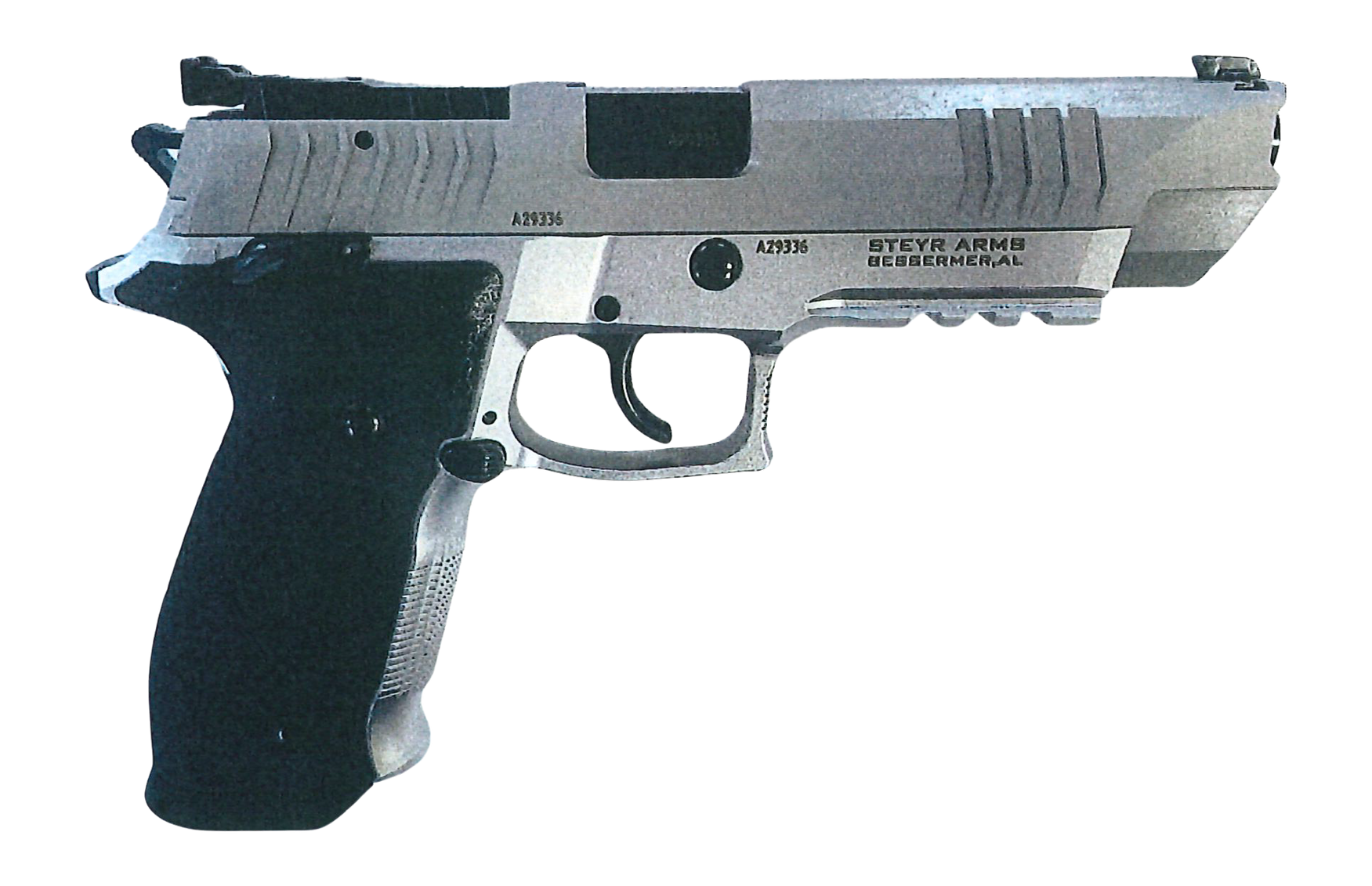 Steyr Arms ATC5BASE ATC Base 9mm Luger 20+1 5" Black Barrel, Nitrocarburized Stainless Steel Lightening Cut/Optic Cut/Serrated Slide & Frame w/Beavertail & Picatinny Rail, Black Grips