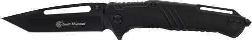 S&W KNIFE EXTREME OPS 3" TANTO W/GLASS BREAKER BLACK/BLACK