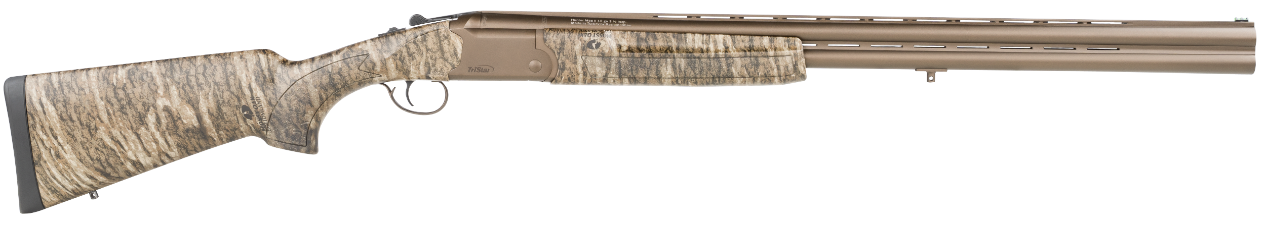 TriStar 35228 Hunter Mag II  12 Gauge 3.5" 2rd 28" Midnight Bronze Vent Rib Barrel/Receiver, Mossy Oak Digital BottomLands Stock