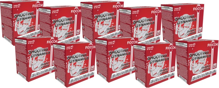 FIOCCHI 12GA 2.75" 1-1/8OZ #7.5 1165FPS 250RD CASE LOT