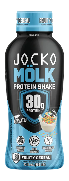 Jocko Fuel Molk Fruity Cereal Protein Shake 12oz 12-Pack