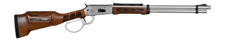 Derya Firearms RAN.20.357 RAN  357 Mag 10+1 20" Polished Nickel Threaded Barrel & Steel Receiver w/Picatinny Rail, M-LOK Forend, Walnut Fixed w/M-LOK Stock