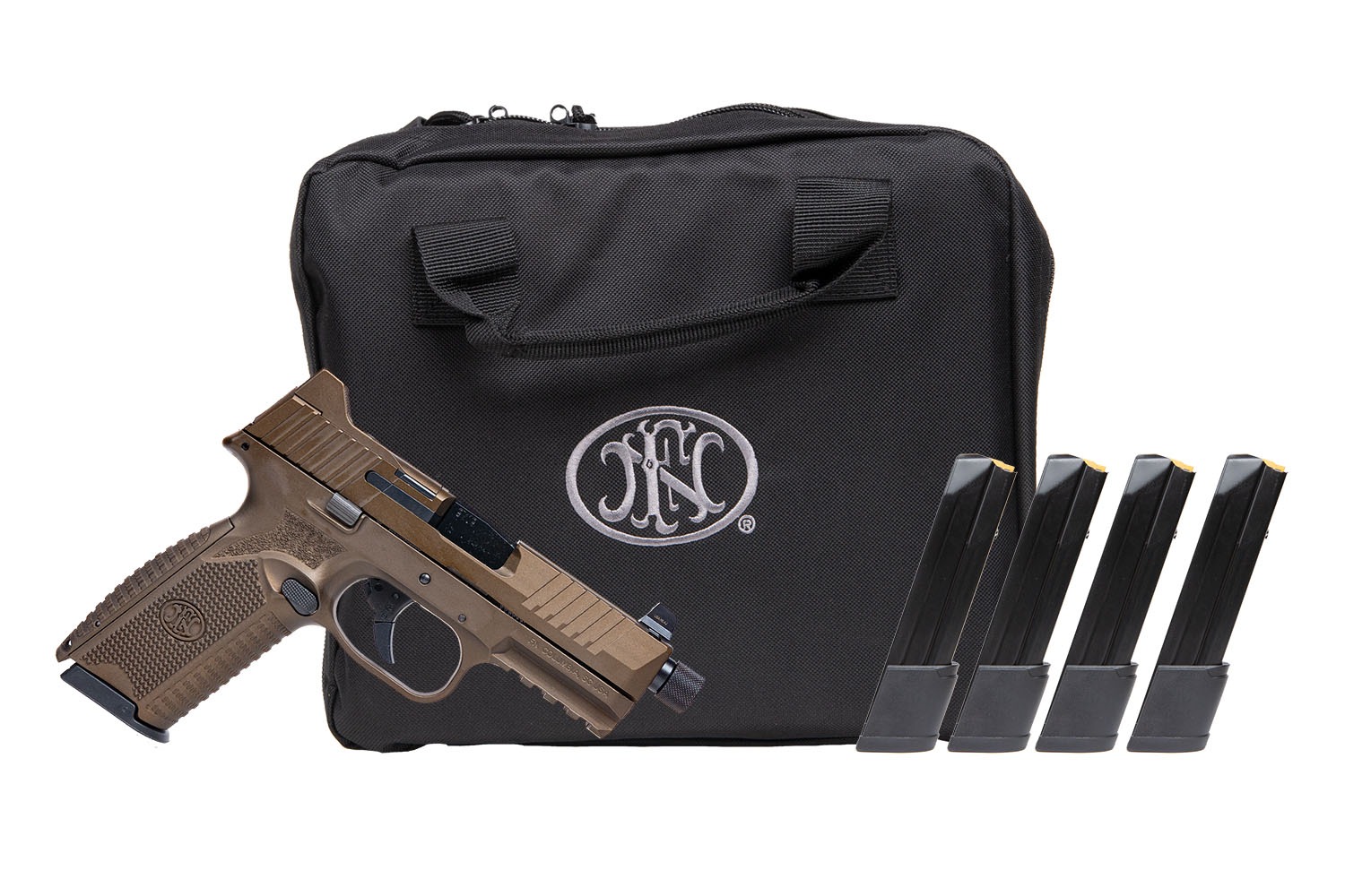 FN 509T NMS MIDNIGHT BRONZE N.S. 9MM PSTL 1-17RD + 4-24RD MAGS
