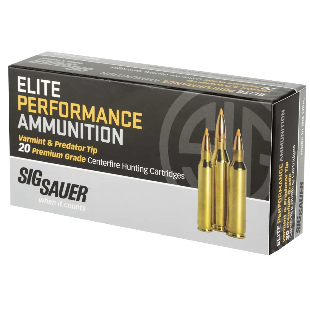 SIG 22-250 REM, 40GR,VARM/PRED 20