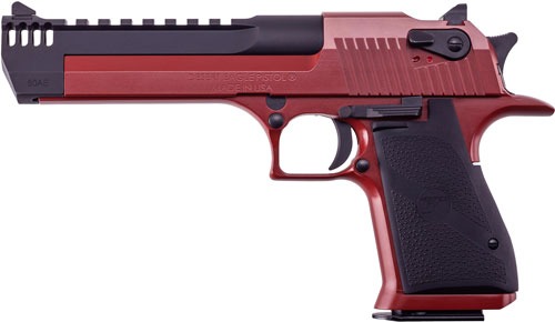 DESERT EAGLE MARK XIX 50AE 6" CRIMSON RED CERAKOTE BLACK