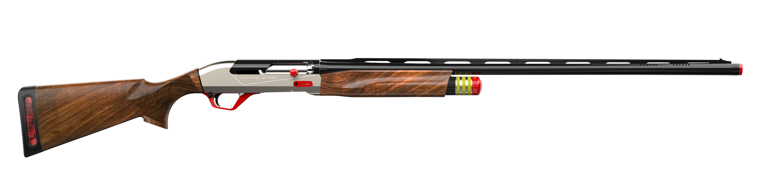 Retay USA ACES30 Ace 12 Gauge Semi-Auto 3" 3+1 30" Black Ported Barrel, Nickel Aluminum Receiver, Fixed Walnut Stock