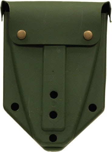 RED ROCK MILITARY TRI-FOLD SHOVEL W/ CASE 23" OPEN BLACK