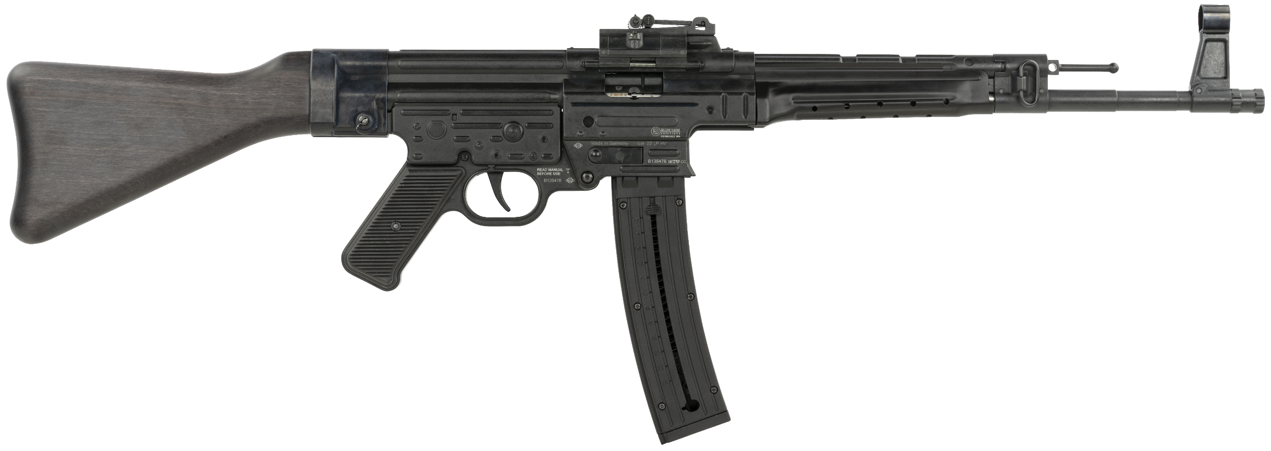 Mauser Rimfire 4440018 STG-44  Full Size 22 LR 25+1 16.50" Black Steel Barrel, Black Steel Receiver, Black Wood Fixed Stock