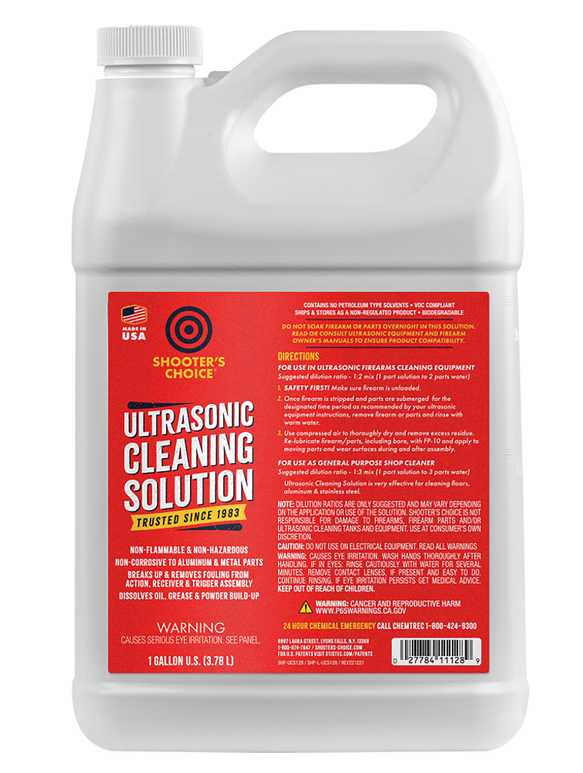 Shooters Choice SHFUCS128 Ultrasonic Cleaning Solution 1 Gallon Bottle