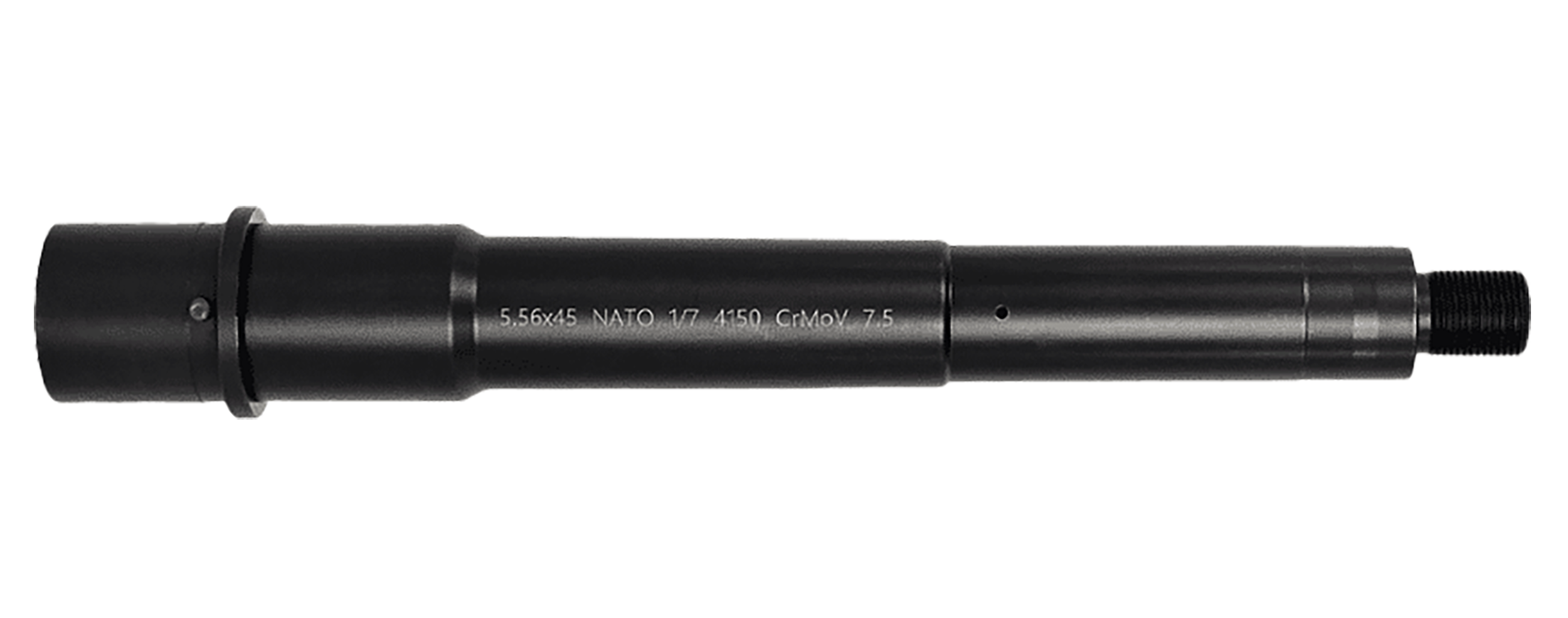 Lead & Steel Llc LS556MED-PIST-7.5 AR9  5.56NATO Government Profile Black Nitride Chrome Moly Vanadium